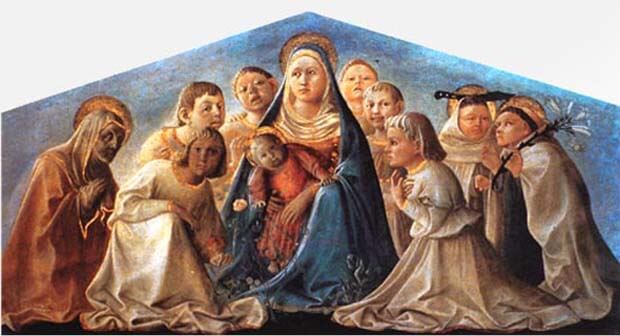 Filippo Lippi, Madonna delll'umiltà con gli angeli