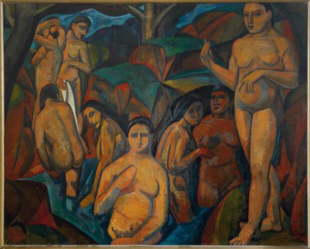 André Derain - Le grandi bagnanti. 1908. Olio su tela