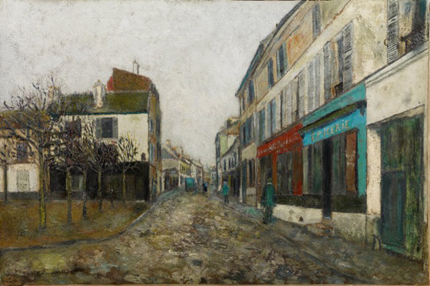 Maurice Utrillo - P Piazza della chiesa a Montmagny.1907 circa