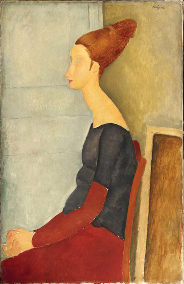 Modigliani - Ritratto di Ieanne Hébuterne. 1918. Olio su tela