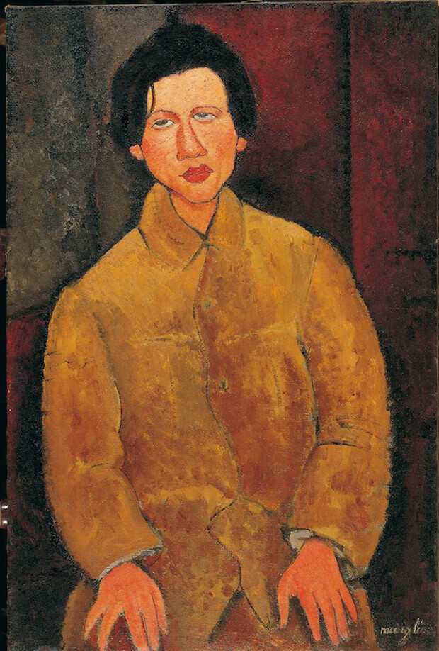 Modigliani - Ritratto di Soutine. 1916. Olio su tela
