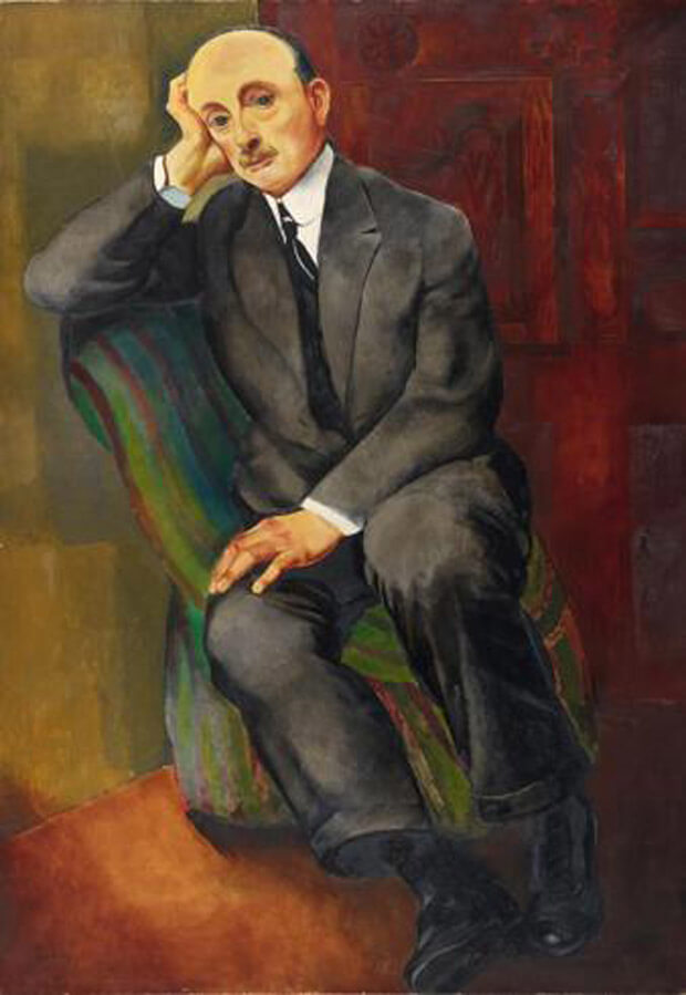 Moïse Kisling - Ritratto d'uomo (Jonas Netter). 1920. Olio su tela,