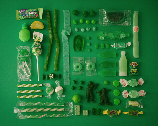 Color Coded Candy by Emily Blincoe - green, verde