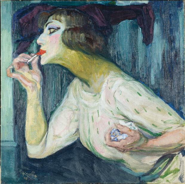 Frantisek Kupka. Rossetto, 1908, olio u tela, 63,5x63,5 cm.