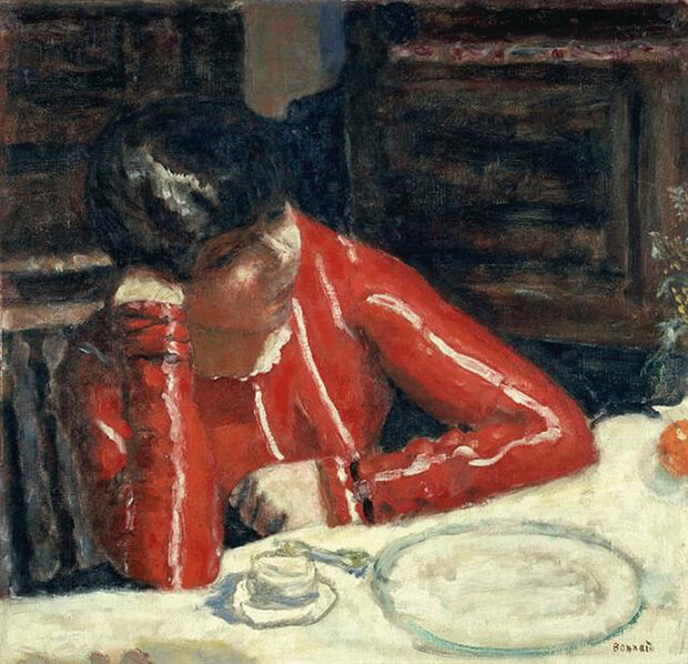 Pierre Bonnard. La camicetta rossa, 1925