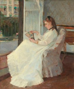 Berthe Morisot. La sorella dell’artista alla finestra, 1869, olio su tela