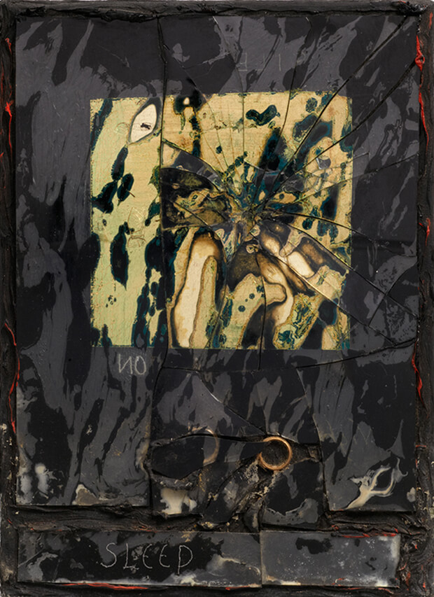Derek Jarman. Sonno, 1987, Olio e tecnica mista,36x26,1 cm.