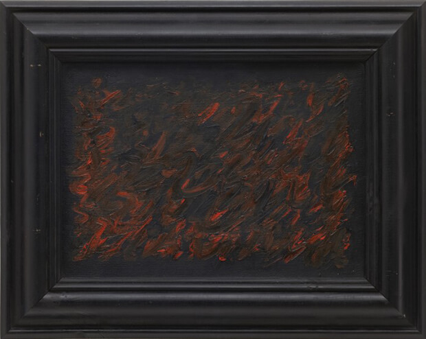 Derek Jarman. Vita notturna, 1982, Oilo su tela, 38,5x48,3 cm. 