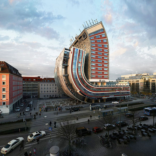 Victor Einrich - Interpretazione di un edificio a Monaco - NHDK-59-G51