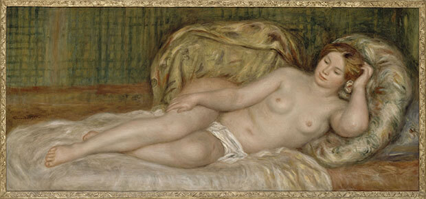 Pierre August Renoir. Grande nudo, detto anche nudo sui cuscini. 1907