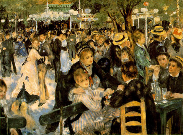 Pierre Auguste Renoir. Ballo al Moulin de la Galette, 1876