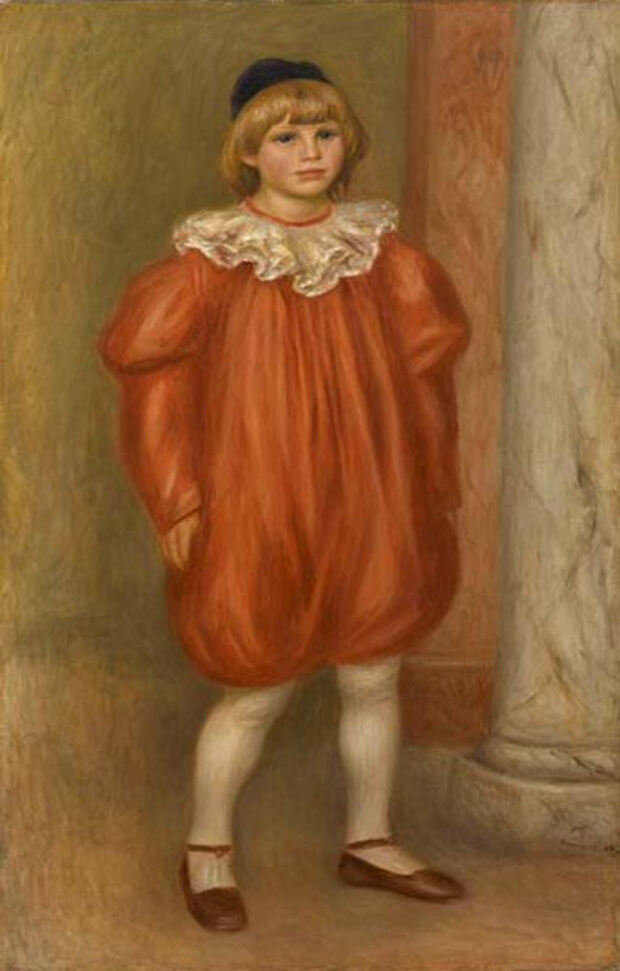 Pierre August Renoir. Il clown, Ritratto di Claude Renoir, 1909