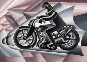 Fortunato Depero. Motociclista, solido in velocità, 1923