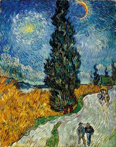 Van Gogh.Sentiero di notte in Provenza, 1890