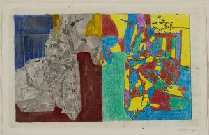 Studio per Rimpianti. 2012 . acrilico, collage fotocopie, matita colorata, inchiostro e acquerello su carta, cm. 28,9 × 45 Katarte