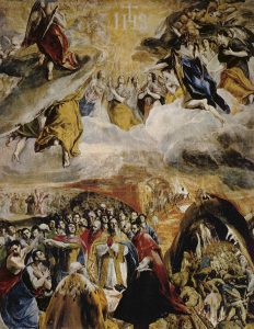 L'Adoración del Nome di Gesù, 1577-79, olio-su tela cm. 140 × 110. The National Gallery, Londra