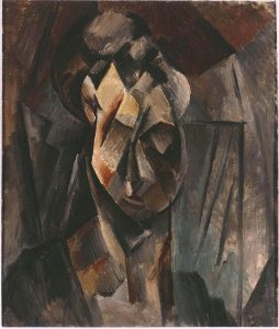 Pablo Picasso. Testa di donna (Fernande), olio su tela, cm. 61 × 50. Collezione del Museo Reina Sofía, Madrid