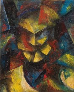 Testa futurista, 1913, olio su tela, cm. 39.9 x 31.7