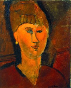 Amedeo Modigliani. La ragazza rossa (Testa di donna dai capelli rossi), 1915 