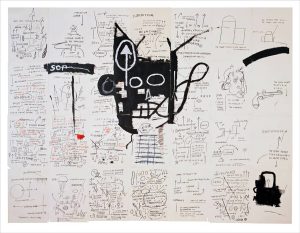 Jean Michel Basquiat. Pagina "Taccuino senza titolo, ca. 1987.Pastello a cera su carta, cm. 24.5 x 19.4. Raccolta di Larry Warsh. Copyright © Estate di Jean Michel Basquiat, tutti i diritti riservati. Concesso in licenza da Artestar, New York. Foto: Sarah DeSantis, Brooklyn Museum