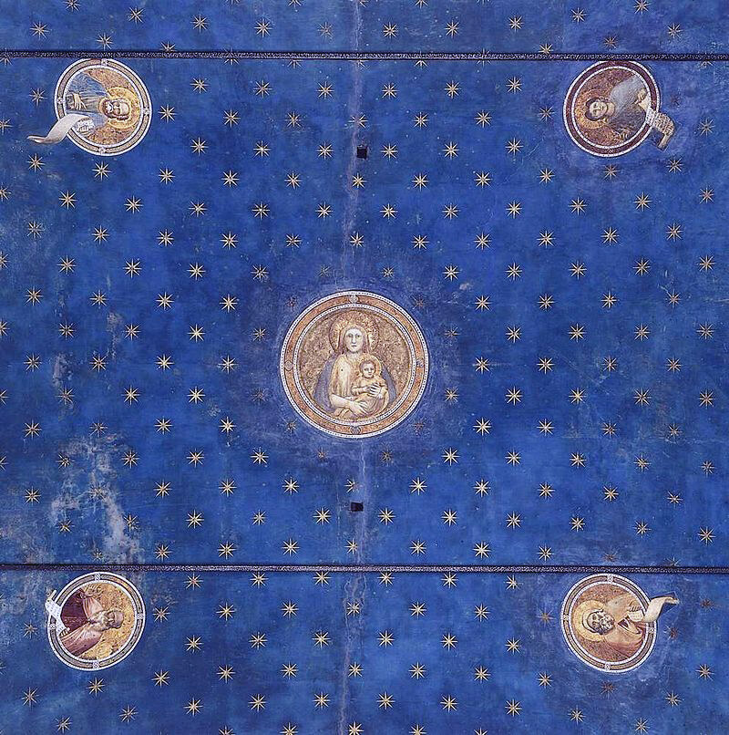  Giotto. Volta stellata, 1303-1305. Cappella degli Scrovegni, Padova