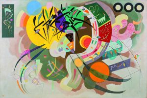 Da Kandinsky a Pollock. Vasily Kandinsky. Curva dominante, 1936. Olio su tela. Museo Solomon R. Guggenheim. Solomon R. Guggenheim Founding Collection, New York / Ph. Kristopher McKay