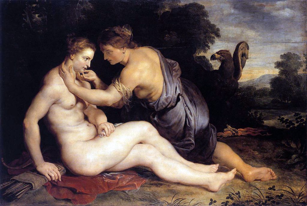 Peter Paul Rubens. Jupiter and Callisto, 1611-1613. Olio su tela, cm 305 x 202. Staatliche Museen, Kassel
