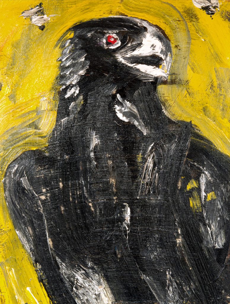 Jack Kerouac. Raven, N.D., olio su tela, 29x23 cm