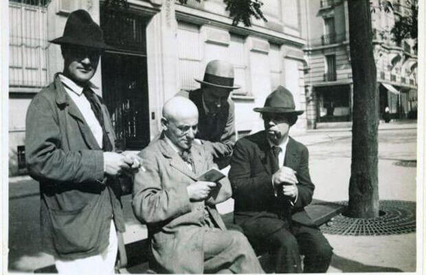 Jean Cocteau, Amedeo Modigliani, Max Jacob, Andrè Salmon, Manuel Ortiz de Za'rate