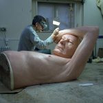 Ron Mueck in studio