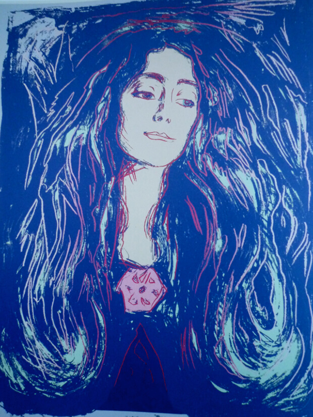 Edvard Munch. La spilla, Eva Mudocci, 1903 Katarte
