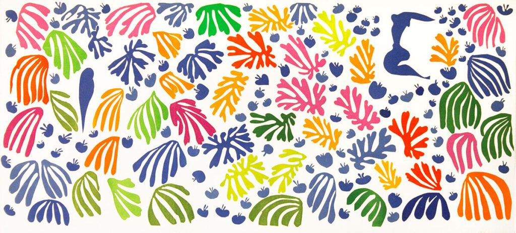 Henri Matisse. Il pappagallo e la sirena , 1952. Stedelijk Museum, Amsterdam. Vereeniging Rembrandt e Principe Bernhard © 2014 Succession H. Matisse / Artists Rights Society (ARS), New York