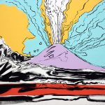 Andy Warhol - Vesuvius, 1985, serigrafia e acrilico su tela