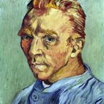 Vincent van Gogh. Autoritratto, senza barba, 1889, olio su tela, cm. 40 × 31. Collezione privata