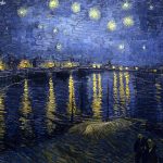 Vincent van Gogh. Notte stellata sul Rodano, 1888. Olio su tela, cm. 72.5 × 92. Museo d'Orsay, Parigi