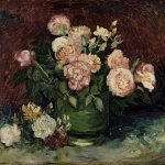 Vincent van Gogh. Rose e peonie, 1886, olio su tela. cm 59,8 x 72,5