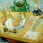 Vincent van Gogh. Natura morta con piatto di cipolle, 1889, olio su tela