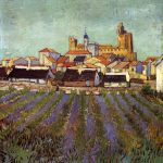 Vincent van Gogh. Veduta di Saintes Maries, 1888, olio su tela. cm. 64,2 x 53
