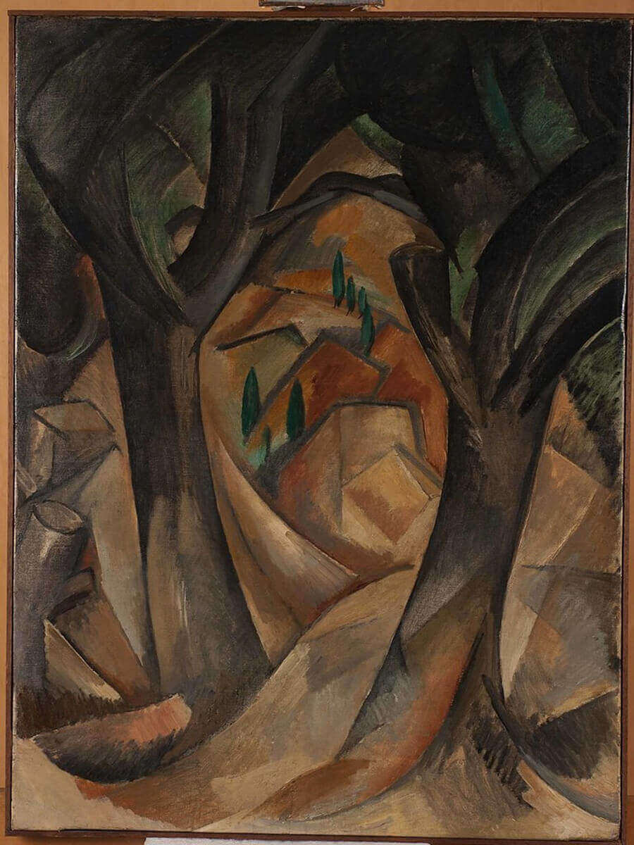 Braque. Alberi alla Estaque, 1908 Katarte