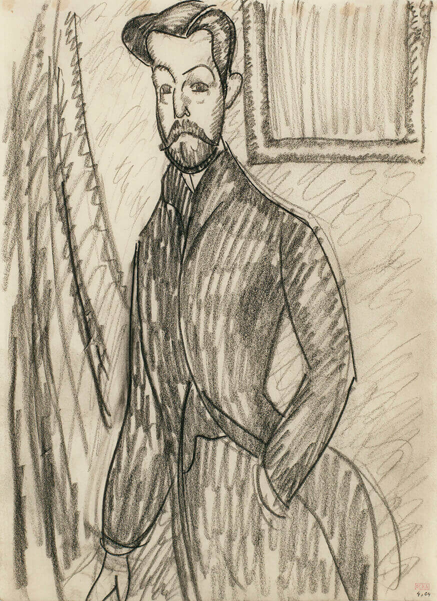 Amedeo Modigliani. Jean-Baptiste Alexandre, 1908 - 09, studio ...
