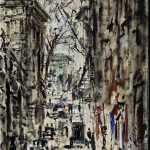 Filippo de Pisis. Strada di Parigi, 1938, olio su tela, cm. 73,5 x 54,5. Donazione Fondazione Giuseppe Pianori