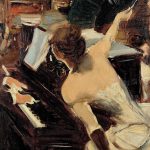 Giovanni Boldini. La cantante mondana, c. 1884, olio su tela, cm. 61 x 46. Collezione Fondazione Carife, in deposito presso le Gallerie d’Arte Moderna e Contemporanea di Ferrara