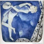 Marc Chagall. Il pittore della luna, 1917. Guazzo, cm. 32 x 30. Collezione privata