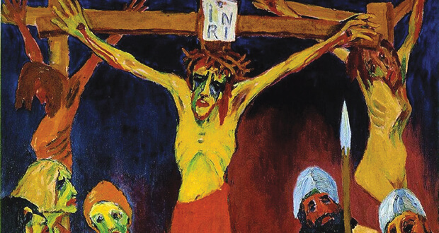 L'Espressionismo tedesco. Emil Nolde. Crocifissione, 1912. Olio su tela, (dettaglio)