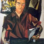 Guttuso. Ritratto di Alberto Della Ragione, 1943. Olio su tela, cm. 80 x 70