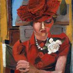 Guttuso. Ritratto di Mimise con il cappello rosso, 1938