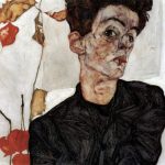 Egon Schiele. Autoritratto con alchechengi,1912