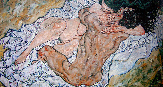 Egon Schiele. L'abbraccio (dettaglio)