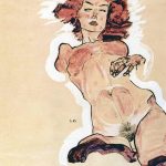 Egon Schiele. Nudo femminile,1910