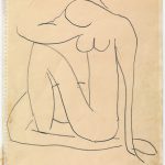 Henri Matisse. Studio per Nudo Blu, c. 1952. Matita su carta, cm. 27 x 21. Collezione privata. © Succession H. Matisse, c/o Pictoright Amsterdam, 2014